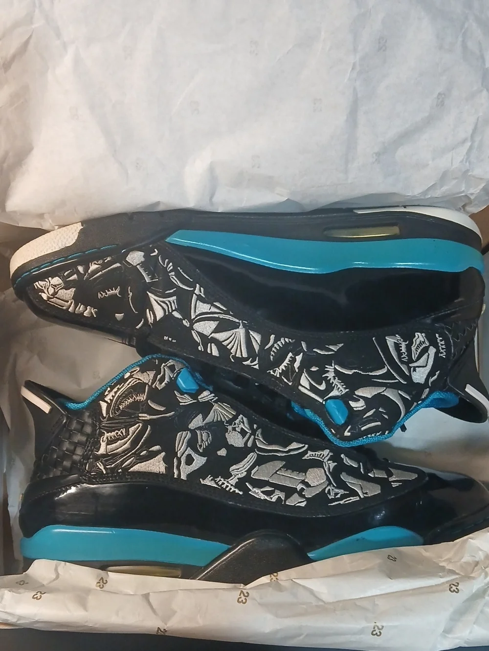 Air Jordan Dub Zero 'Laser Blue' (2008) RARE! Mens Size-11.5. 100%AUTHENTIC!